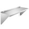 KUTLER Stainless Steel Shelf, NSF Commercial Wall Mount Shelves with Backsplash, Floating Metal Shelving for Restaurant, Kitchen, Home, Garage